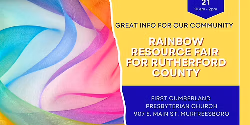 Rainbow Resource Fair for Rutherford County