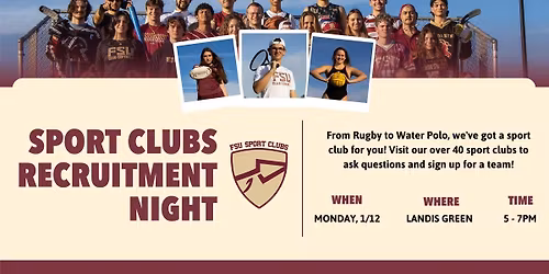 Sport Clubs Recruitment Night