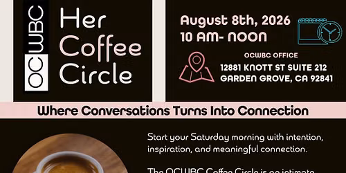 Her Coffee Circle \u2014 AUGUST