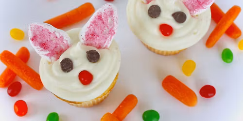 Easter Bunny Cupcakes Class (Ages 2-8 w\/ Caregiver)