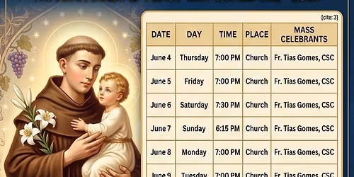 St. Anthony Feast 2026
