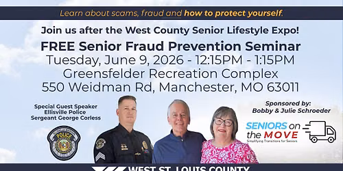 FREE Senior Fraud Prevention Seminar