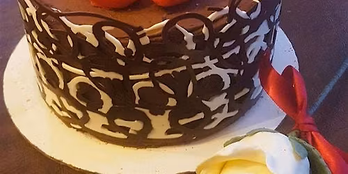 Chocolate Wrap Cake with Modeling Chocolate Rose!