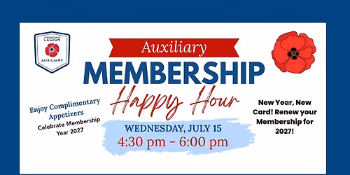 Auxiliary Membership Happy Hour