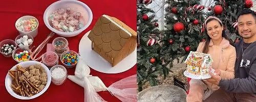 Gingerbread House Decorating in the Holiday Greenhouse