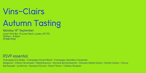 Autumn Portfolio Tasting 2026