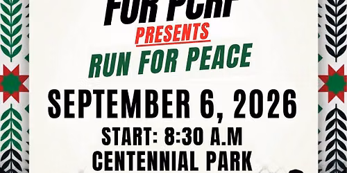 Team Palestine for PCRF Run 4 Peace — Centennial Park