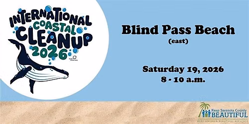 International Coastal Cleanup: BLIND PASS BEACH, east