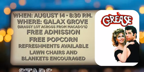 FREE Outdoor Movie - Grease