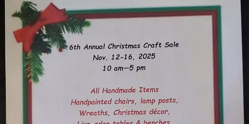 6th Annual Christmas Craft Sale 