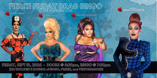 Fierce Friday Drag Bingo in The Forward Club