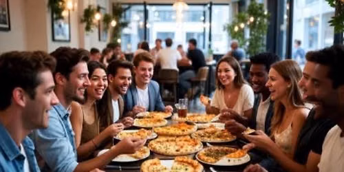 Unlimited Pizza Night Address only on SOCIALIZUS app