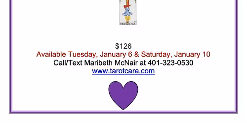New Year Tarot Reading with Maribeth McNair