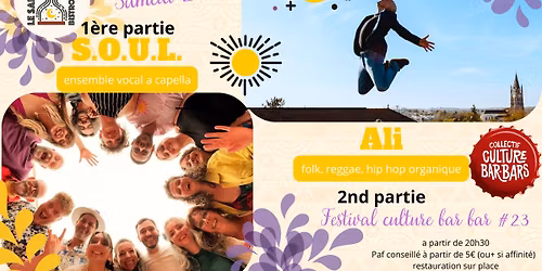 Ali et S.O.U.L. - festival culture bar-bars