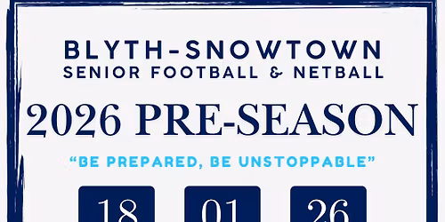 Senior Preseason (Football & Netball)