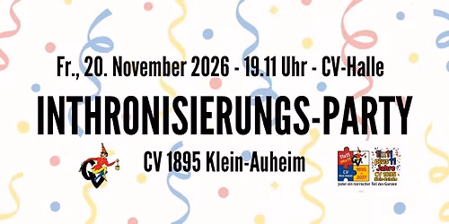 Inthronisierungs-Party des CV 1895 Klein-Auheim