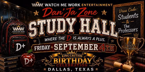 STUDY HALL (where the D is always a plus)  Male Revue