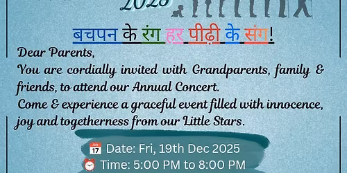 Annual Event (Bachpan k rang har peedhi k sang)