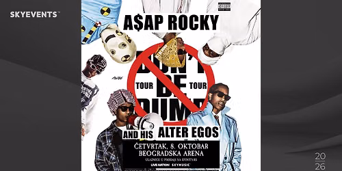 ASAP Rocky | 08. OKTOBAR | BEOGRADSKA ARENA
