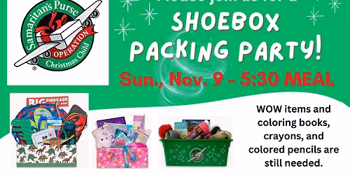 OCC Shoebox Packing Party!