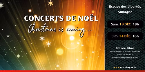 Concert de No\u00ebl dimanche 14 d\u00e9cembre