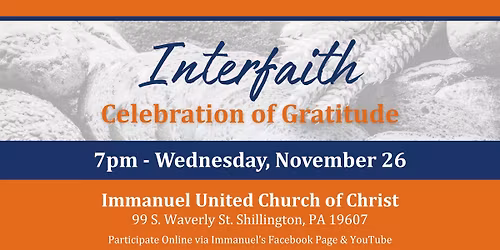 Interfaith Thanksgiving Eve Service