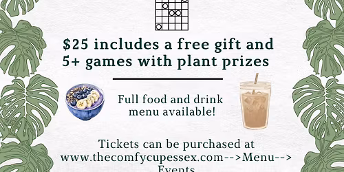 Plant Bingo at The Comfy Cup!