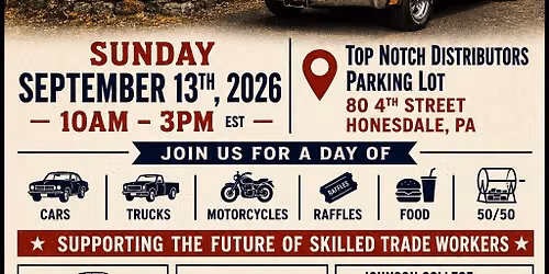 3rd Annual Save the Trades Scholarship Car Show
