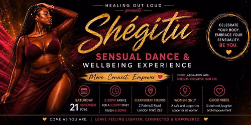 Healing Out Loud x Sh\u00e9gitu: Sensual Dance Workshop