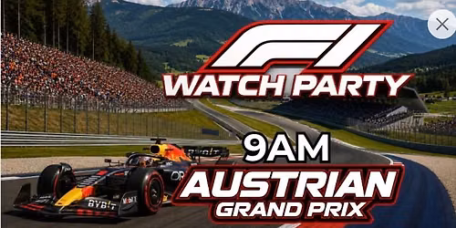 F1 Watch Party Series: Austrian Grand Prix 9AM