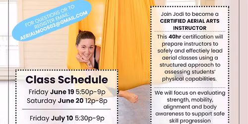 40hr Aerial Instructor Certification 