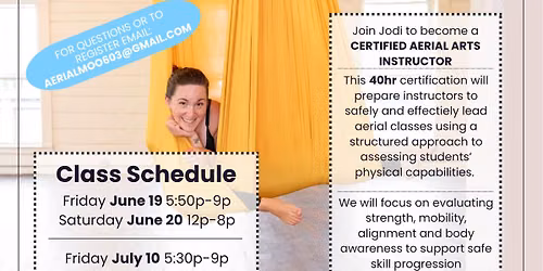 40hr Aerial Instructor Certification