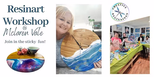 Resinart Workshop - In Mclaren Vale -perfect for beginners 