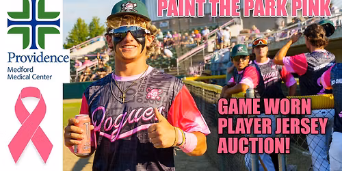 Paint the Park PINK | Pink Jersey Auction on June 13 | Rogues vs Fresno A's