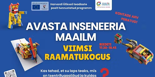 Inseneeria kursus 1.-2. klassi lastele Viimsi Raamatukogus