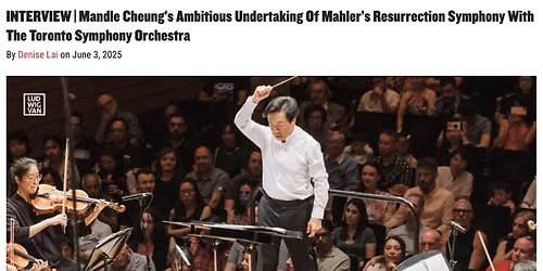 Orchestra Toronto - Mahler 2 at Meridian Arts Centre - Weston Recital Hall