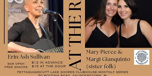 FALL INTO FOLK CONCERT with Erin Ash, Mary Pierce and Margi Gianquinto