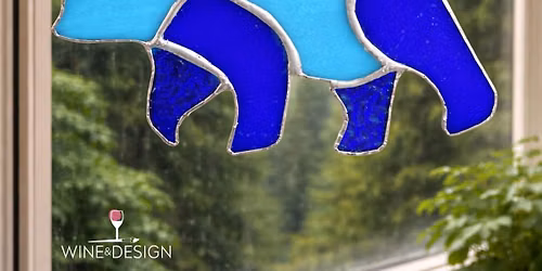 Introduction to Stained Glass: Pacific blue BearWorkshop