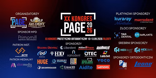** Kongres Protetyczno-Ortodontyczny PAGE 2026