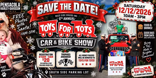 Santa Pictures & Toys for Tots Car Show!