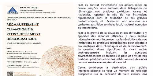 R\u00e9chauffement climatique et refroidissement d\u00e9mocratique 