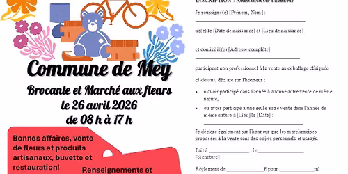 Brocante March\u00e9 aux fleurs