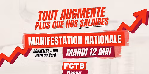 Manifestation nationale du 12 mai 2026 - D\u00e9parts en train - Province de Namur & Luxembour