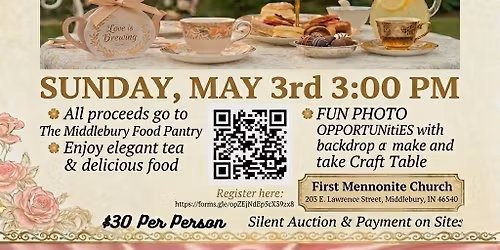 Tea Party Fundraiser for the Middlebury Food Pantry