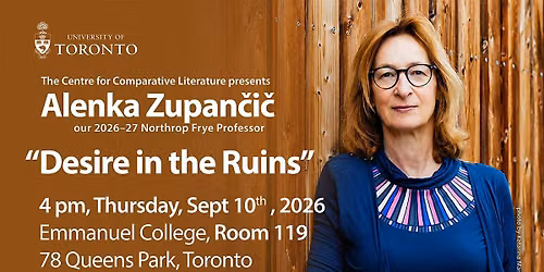 Public Lecture by Professor Alenka Zupan\u010di\u010d