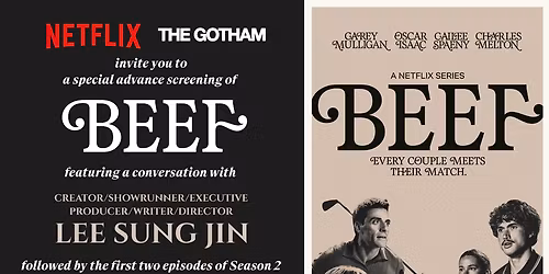 Netflix\u2019s BEEF: Special Screening and Conversation with Oscar Isaac Carey Mulligan Charles Melton Youn Yuh-jung and Lee Sung Jin