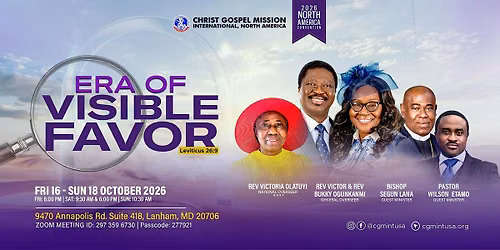 2026 North America Convention | Era of Visible Favor