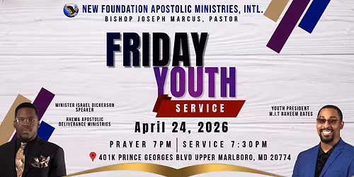 Friday Night Youth Service!