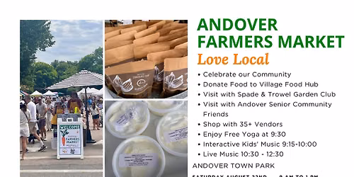 Andover Farmers Market Week 10: Love Local