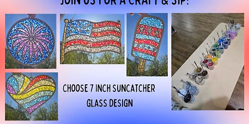 Craft & Sip - Glass Suncatcher Workshop - at Billy Birch!